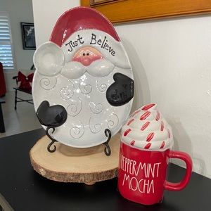 Rae Dunn Red PEPPERMINT MOCHA Mug